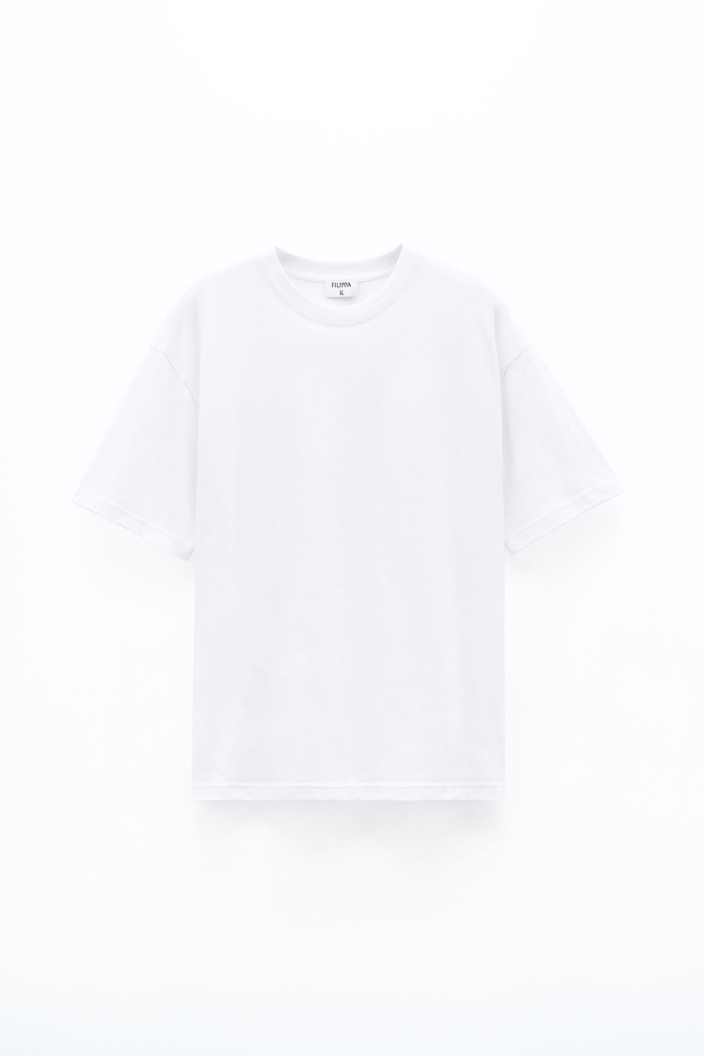 Loose fit tee in white