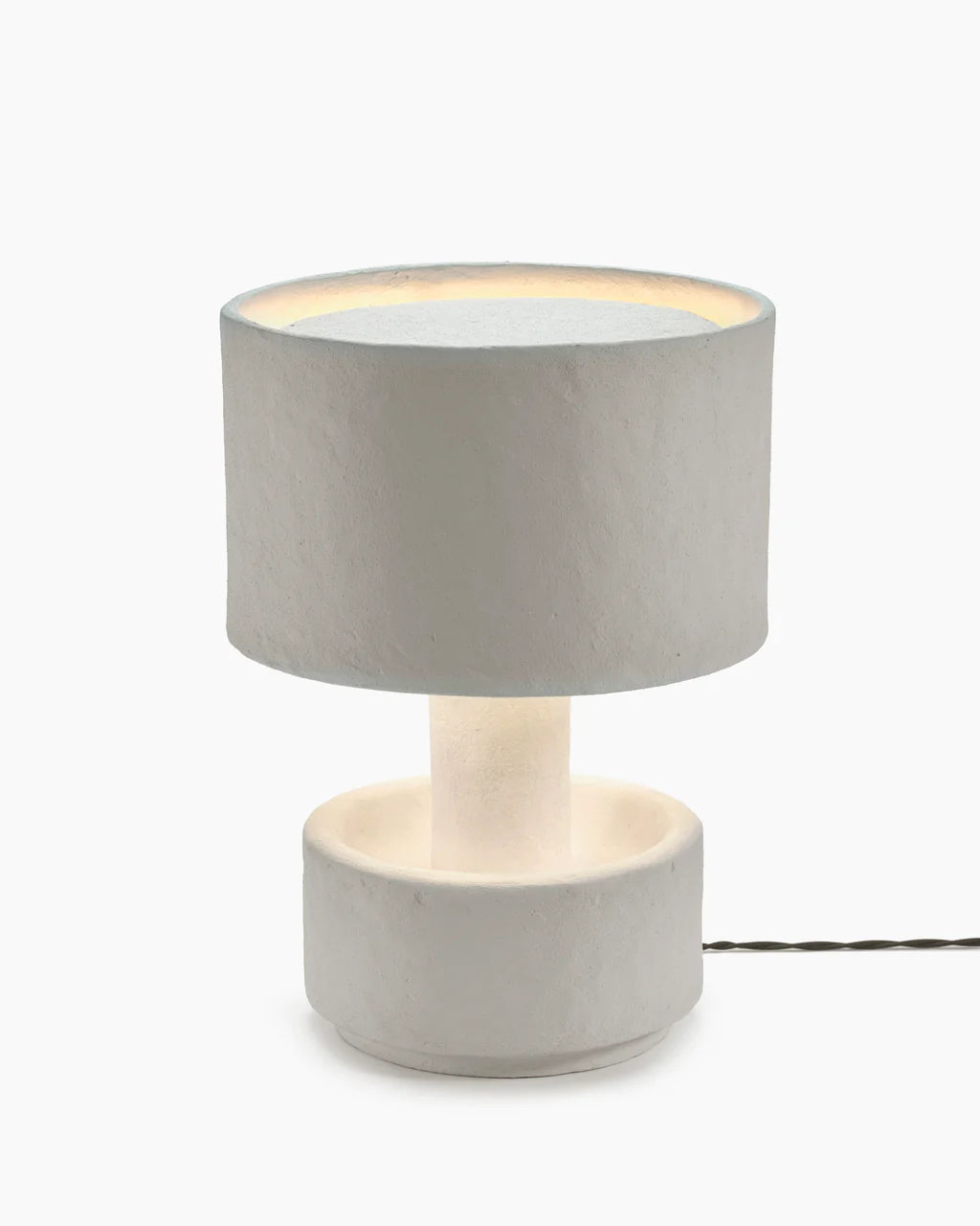 Round lamp in earth tone