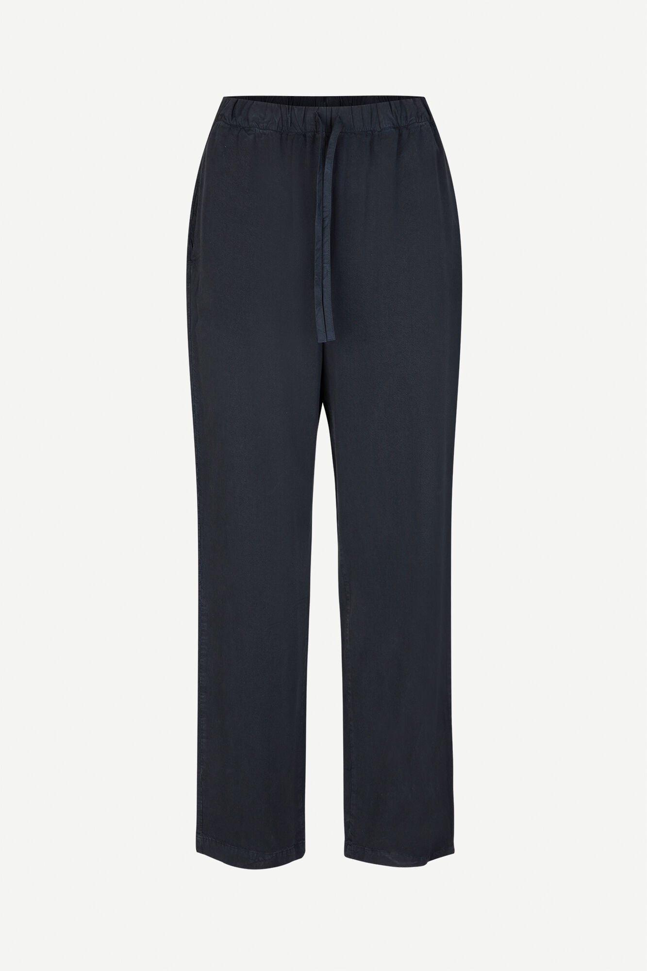 Soft drawstring pants in salute