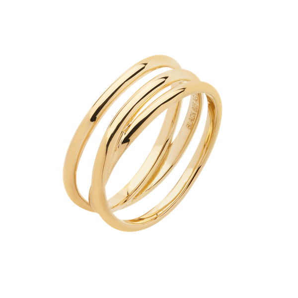 Emilie Wrap Ring Maria Black Offset V Ring EMILIE WRAP RING IN
