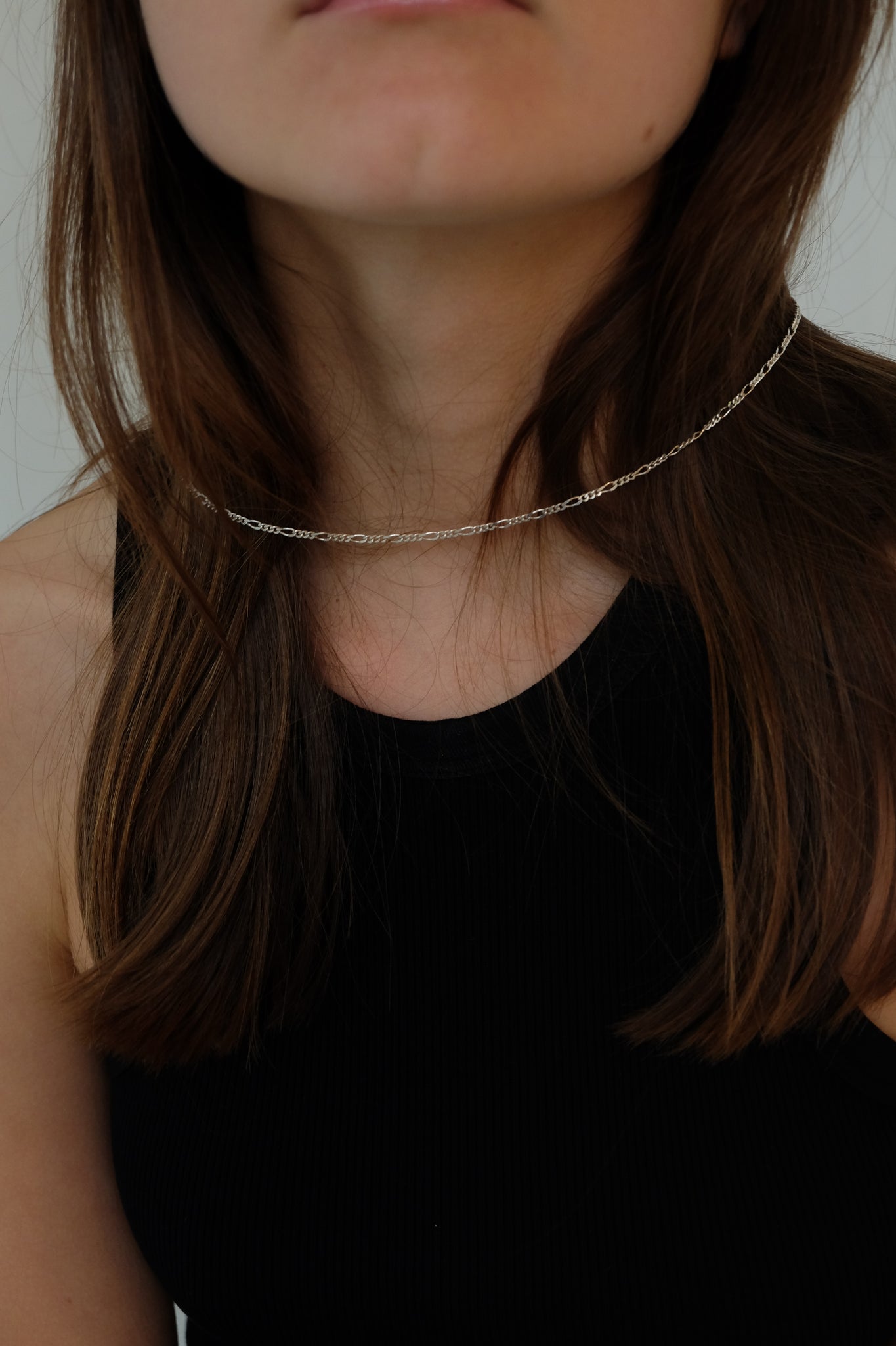 THIN CHAIN NECKLACE IN SILVER - BEYOND STUDIOS