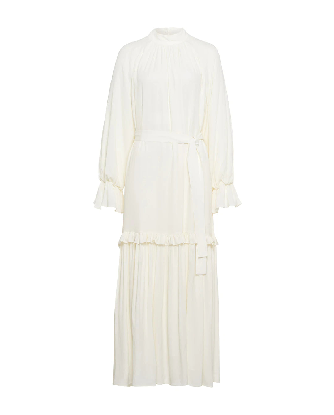 Magdalena Maxi Dress in pearl – BEYOND STUDIOS