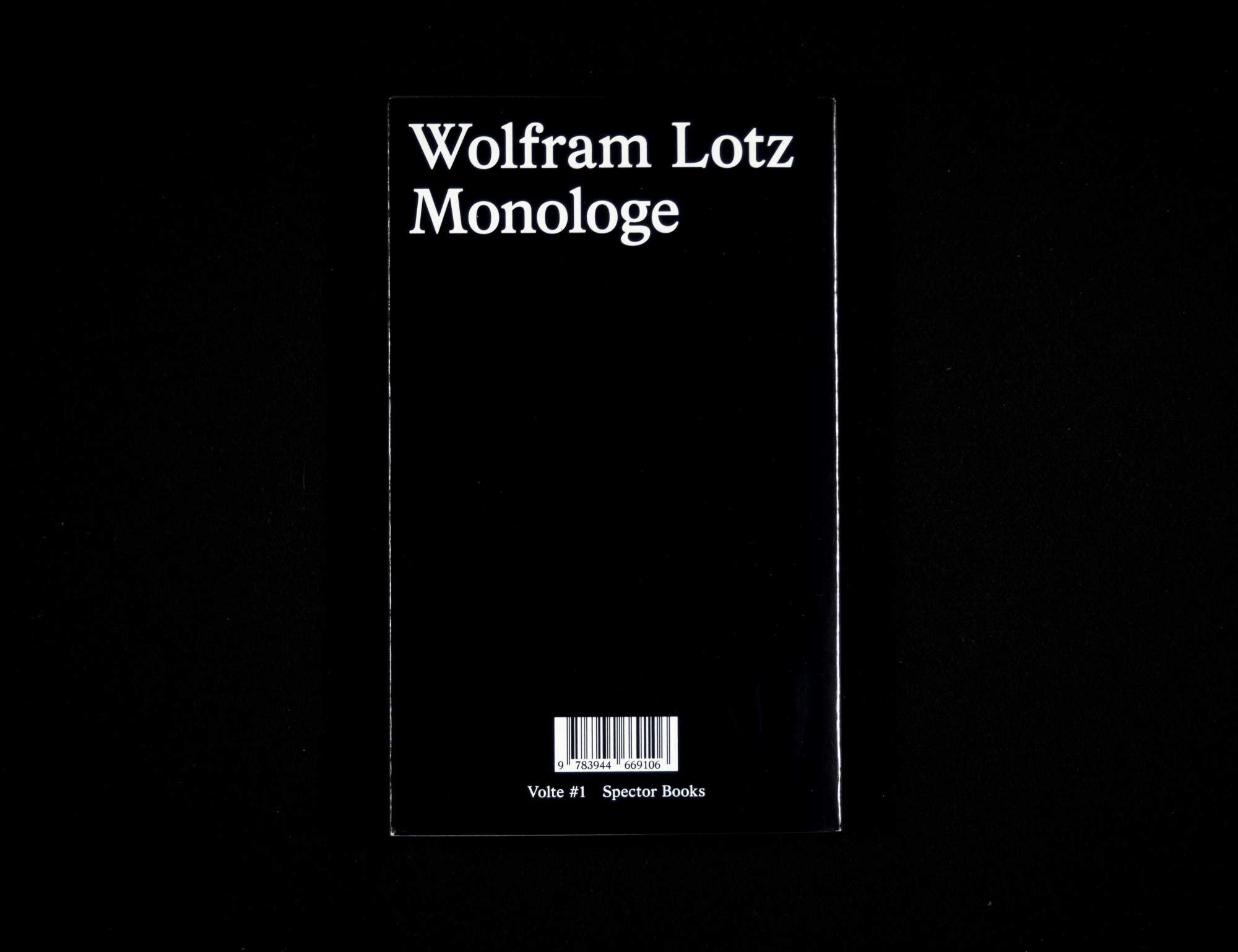 Monologe by Wolfram Lotz