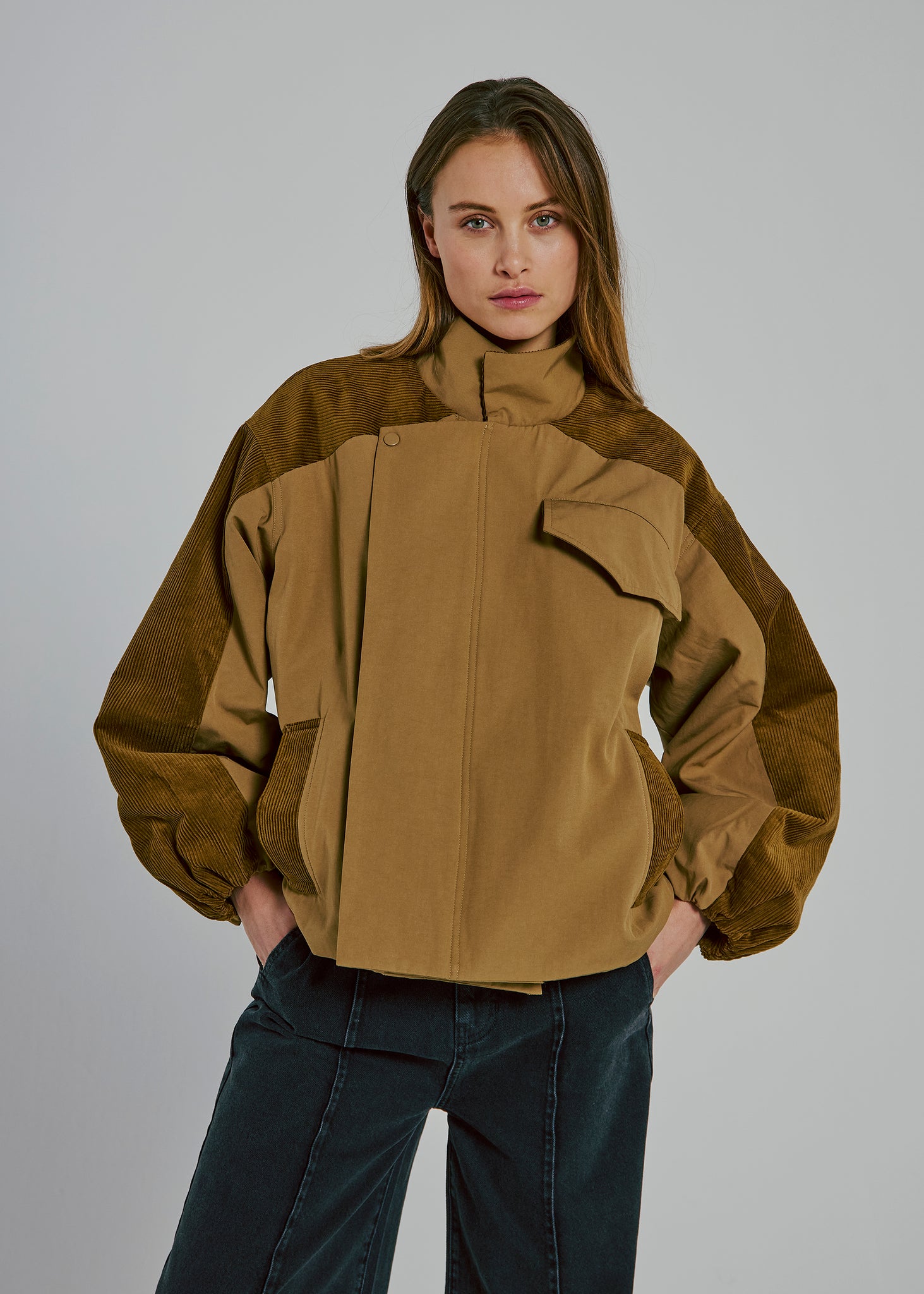 Canna jacket in olive