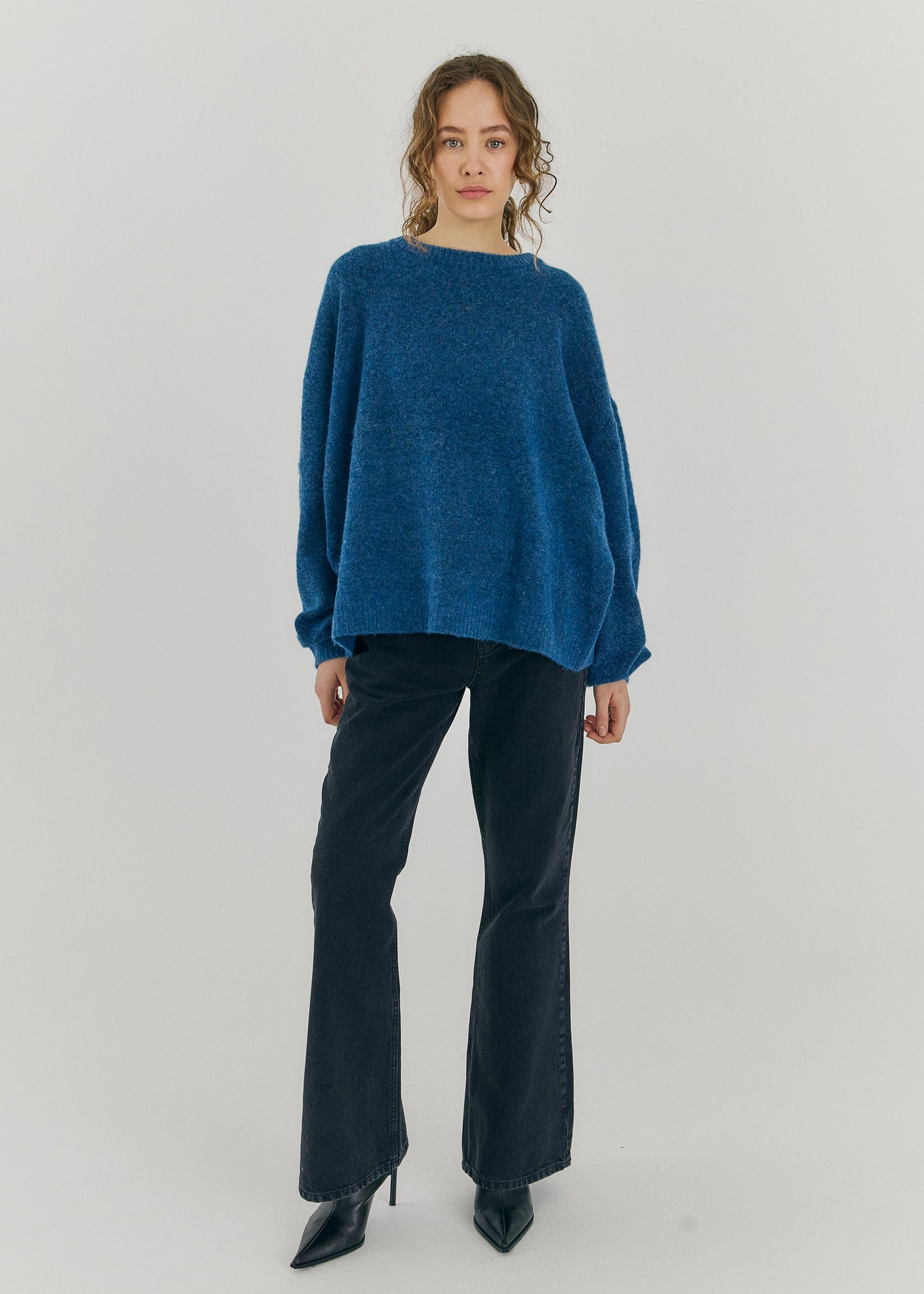 Halli knit top in teal