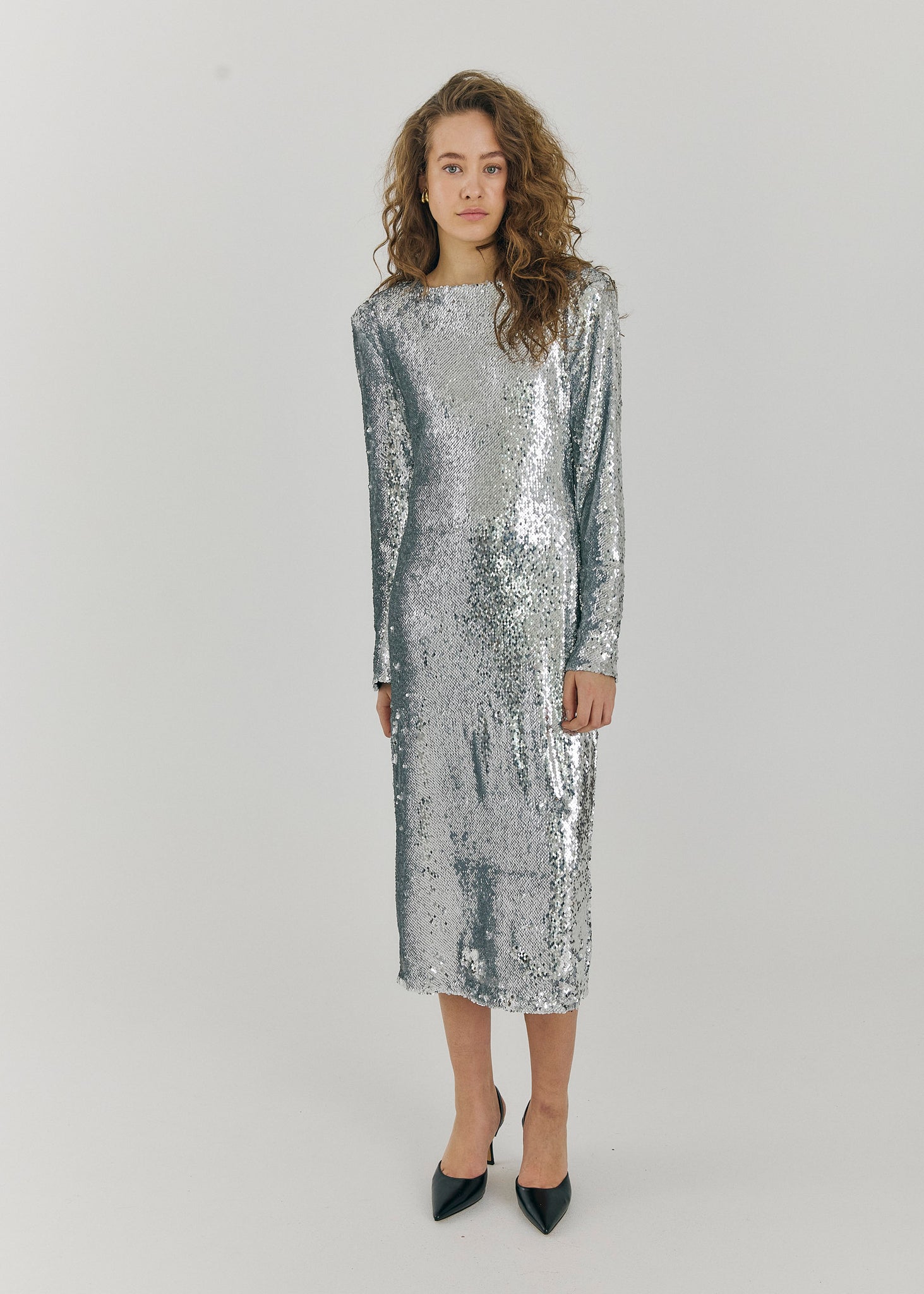 Emma dress in silver