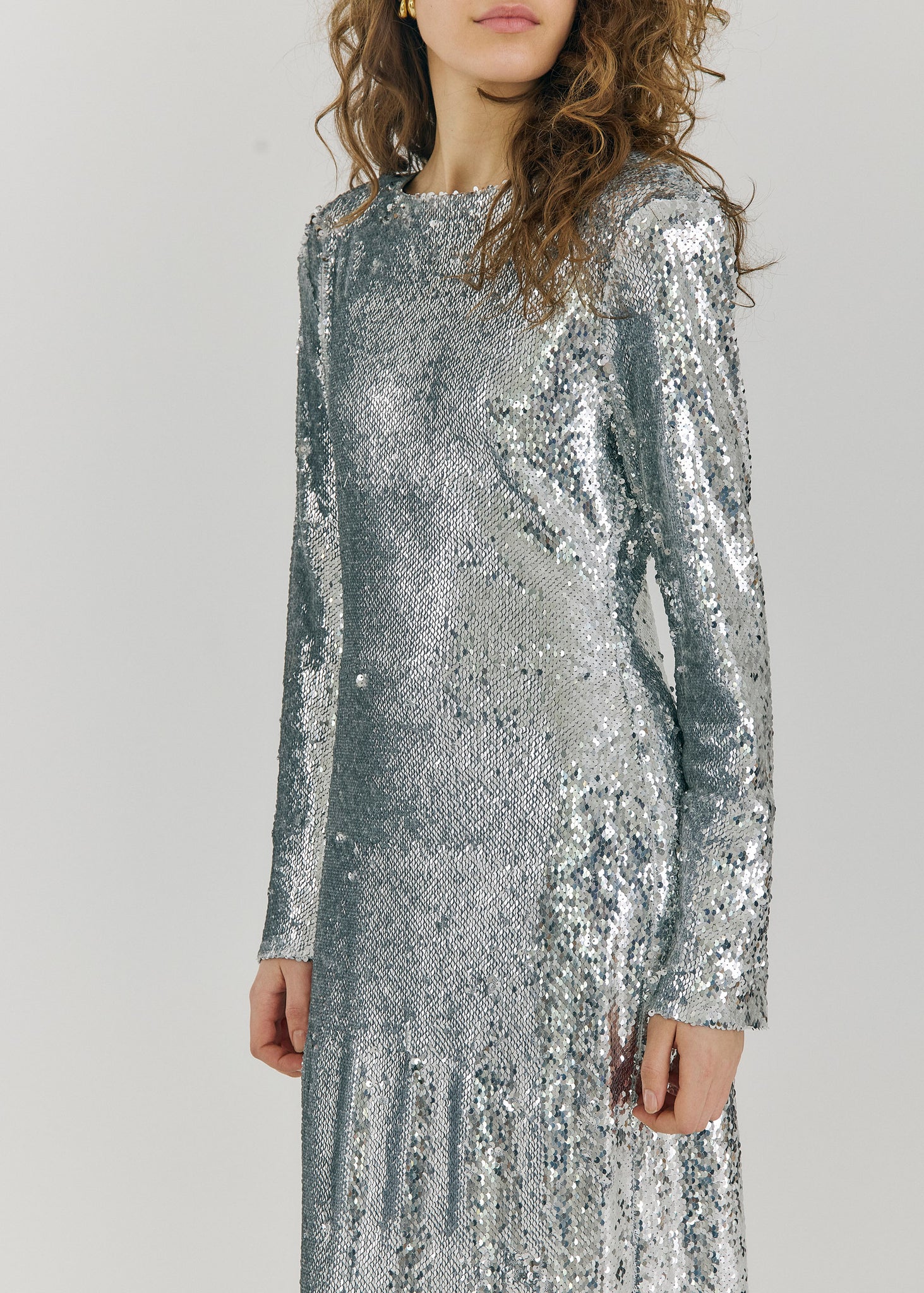 Emma dress in silver