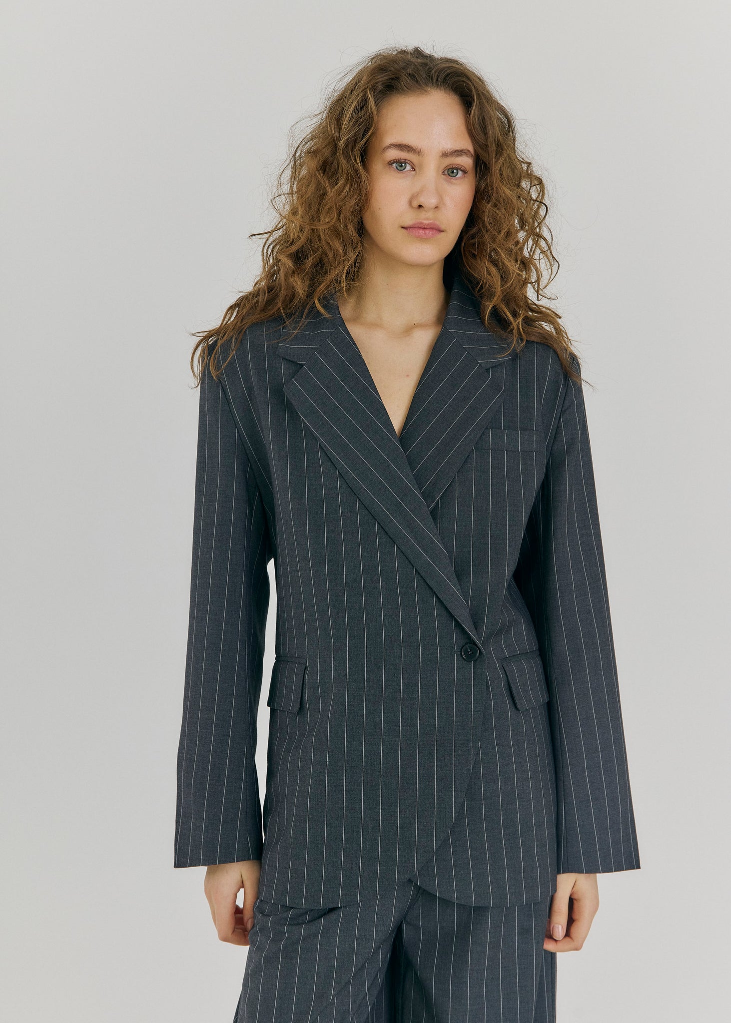 Novia blazer in grey melange