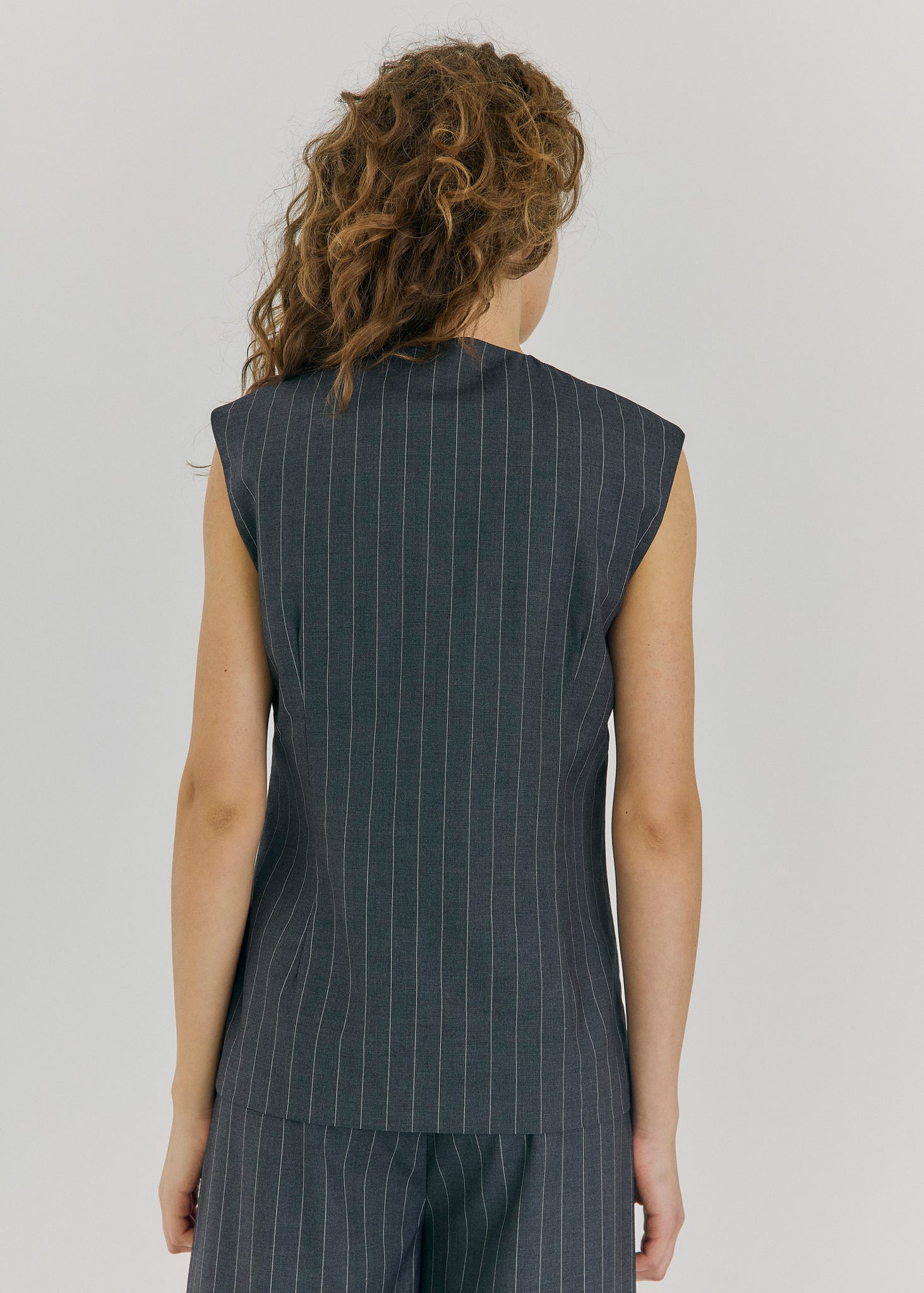 Novia waistcoat in grey melange