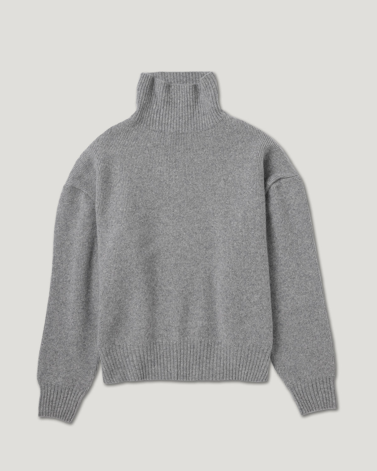 Maja turtleneck in light grey melange