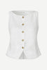 Saloves vest in white