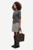 Saheaven skirt in lead grey mel.