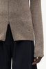 Sanelo zip cardi in lead gray mel.
