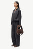 Saroko trousers in black mel.