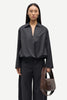 Saroko trousers in black mel.