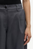 Saharper pleat trousers in dark grey mel.
