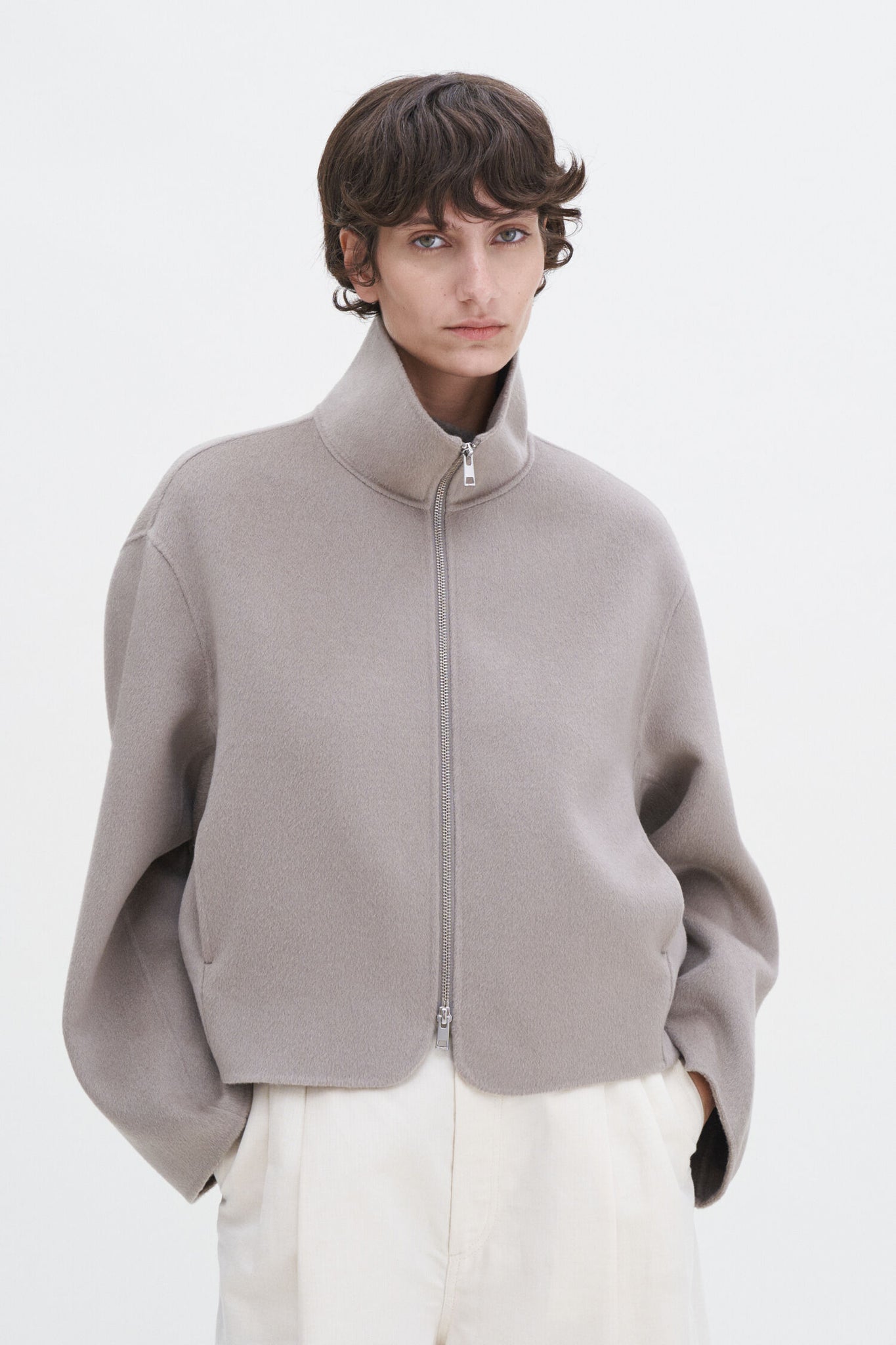 Dafina jacket in moss grey by Filippa K