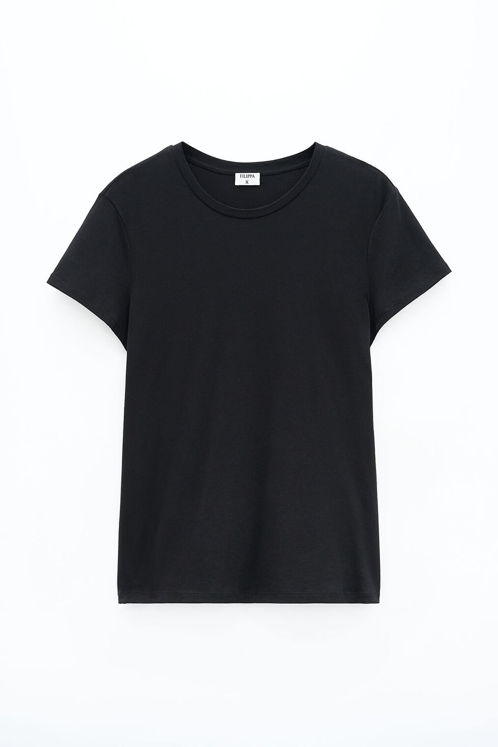 Soft cotton tee in black