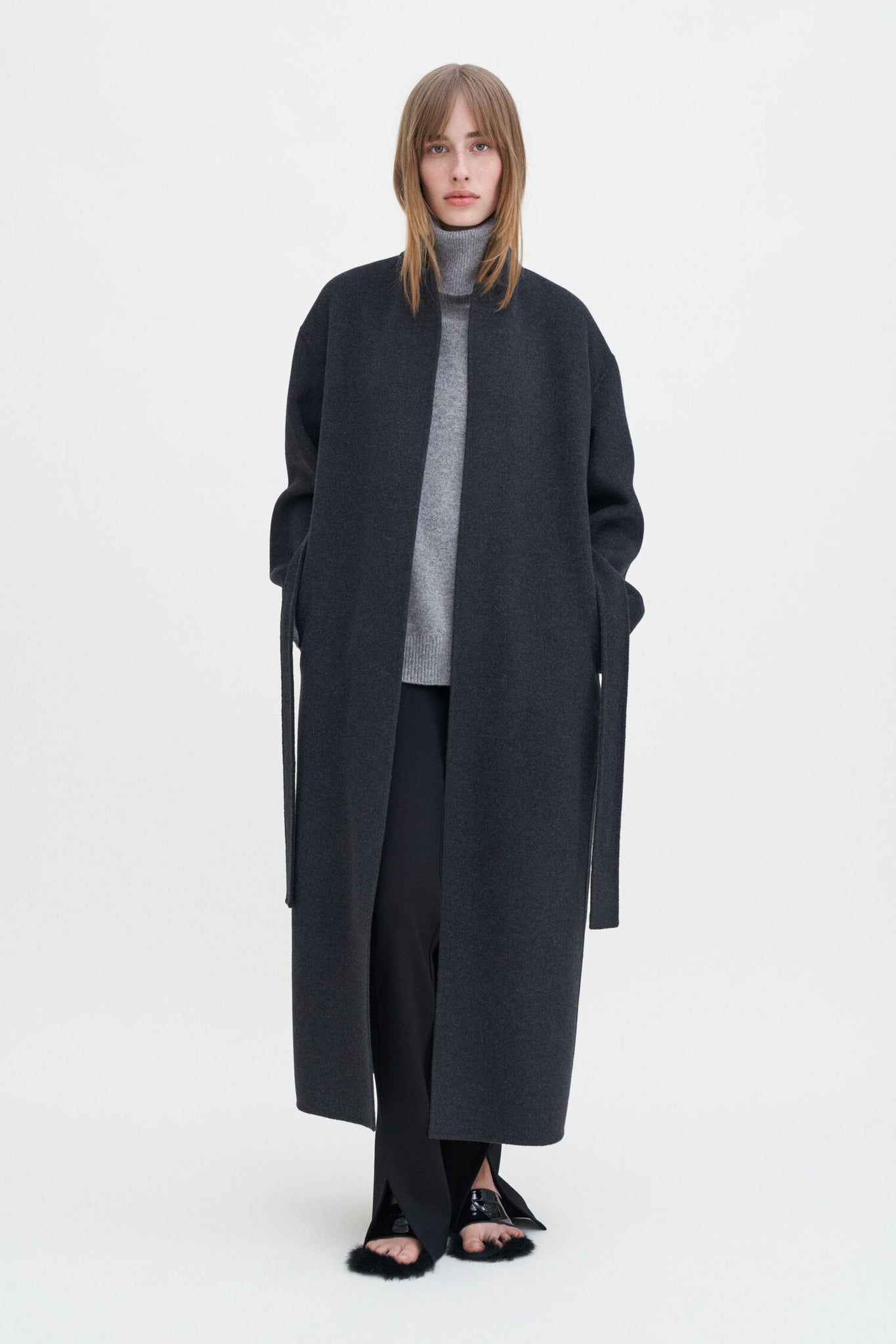 Alexa woolcoat in anthracite by Filippa K