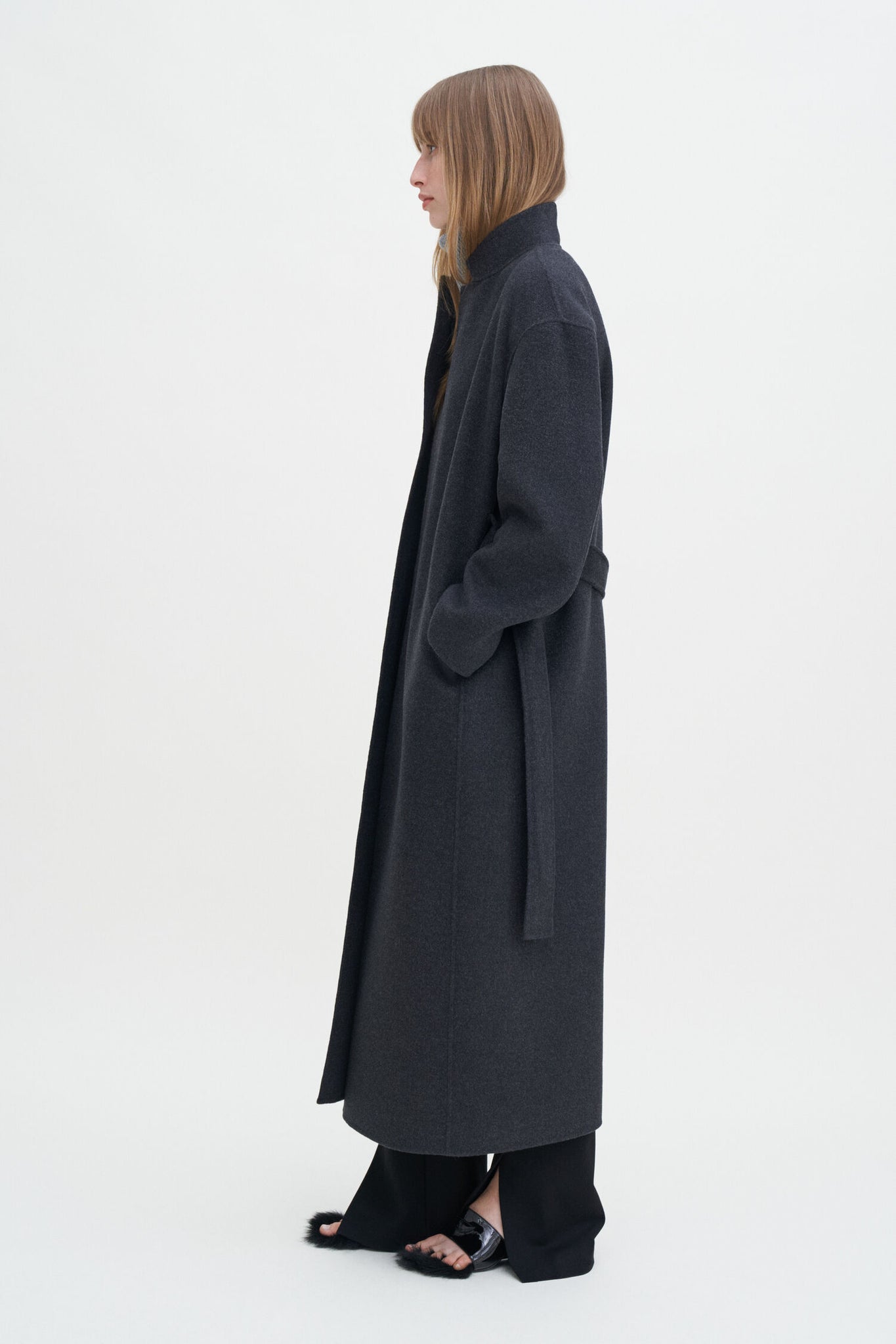 Alexa woolcoat in anthracite by Filippa K