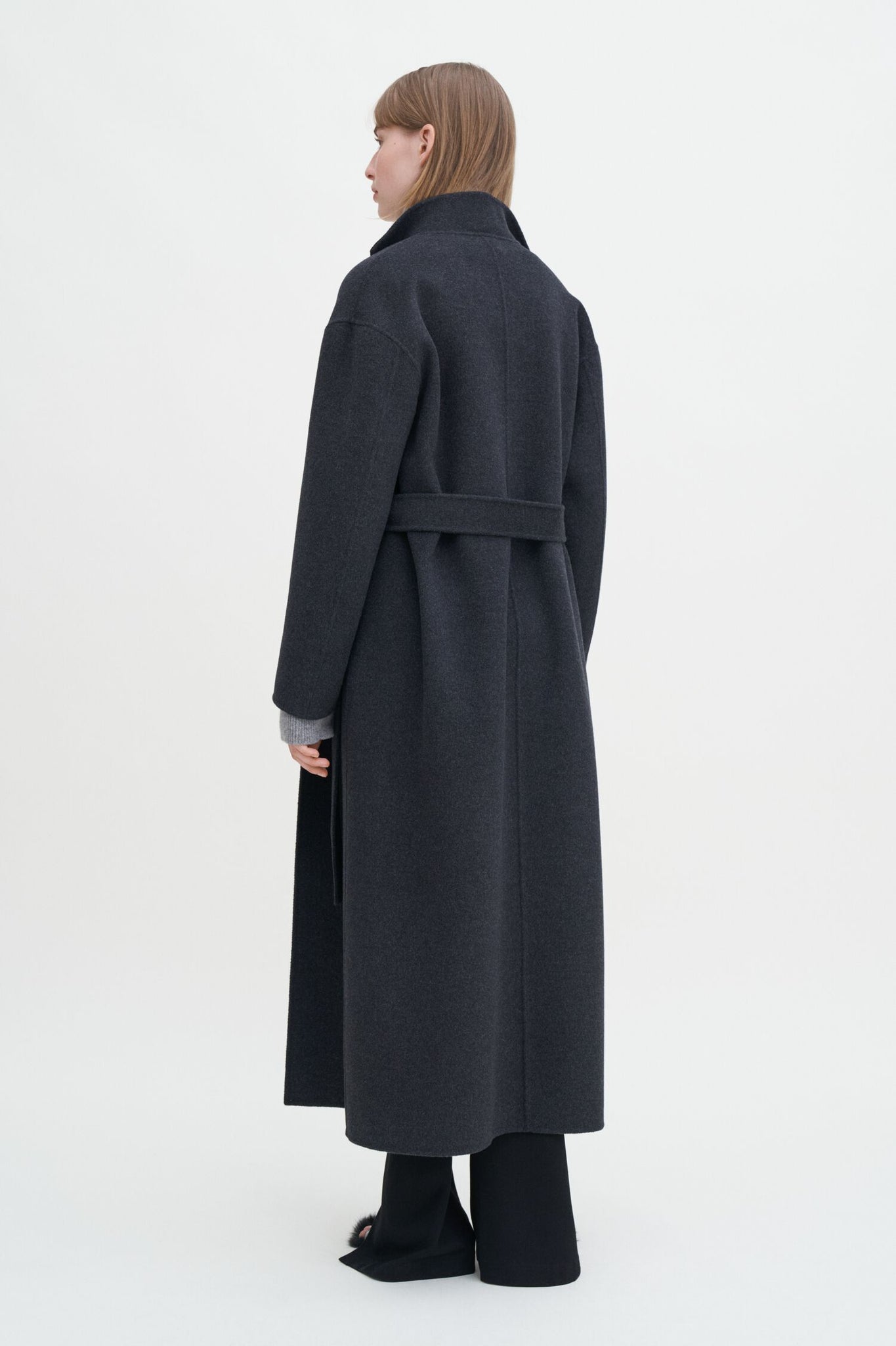 Alexa woolcoat in anthracite by Filippa K