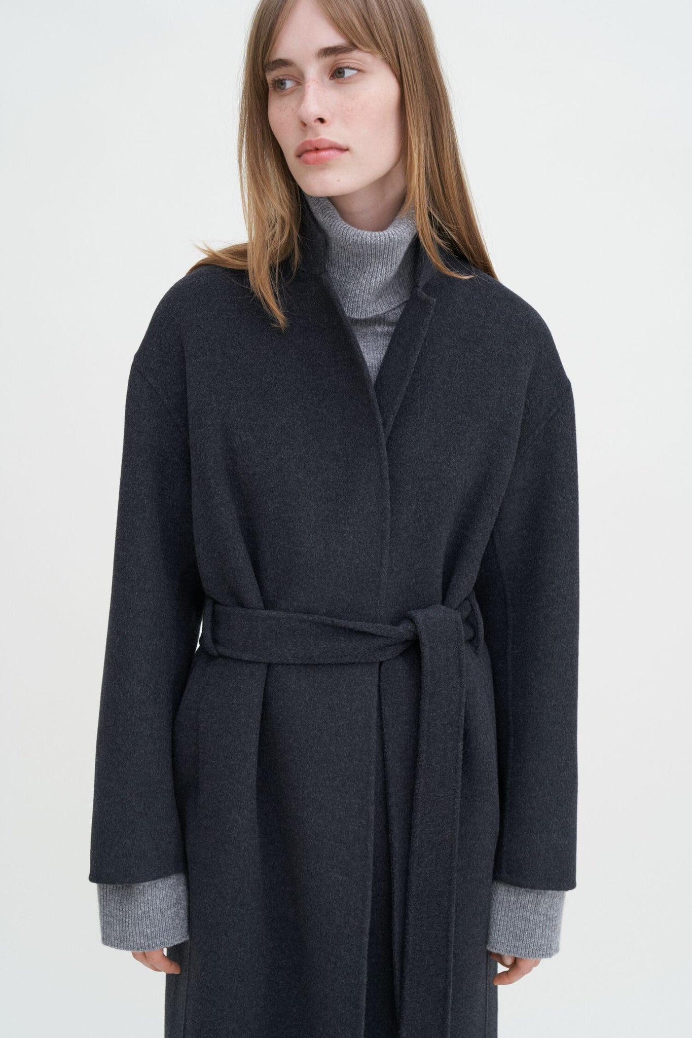 Alexa woolcoat in anthracite by Filippa K