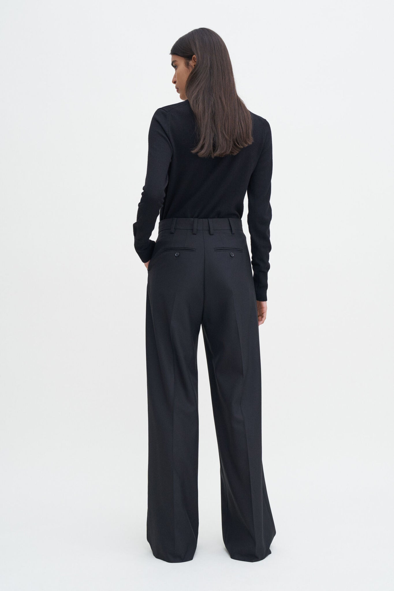 Darcey wool trousers in black by Filippa K