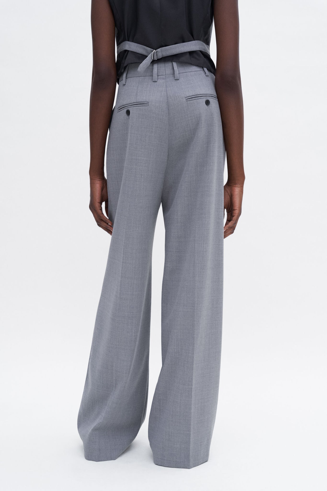 Darcey wool trousers in light grey by Filippa K