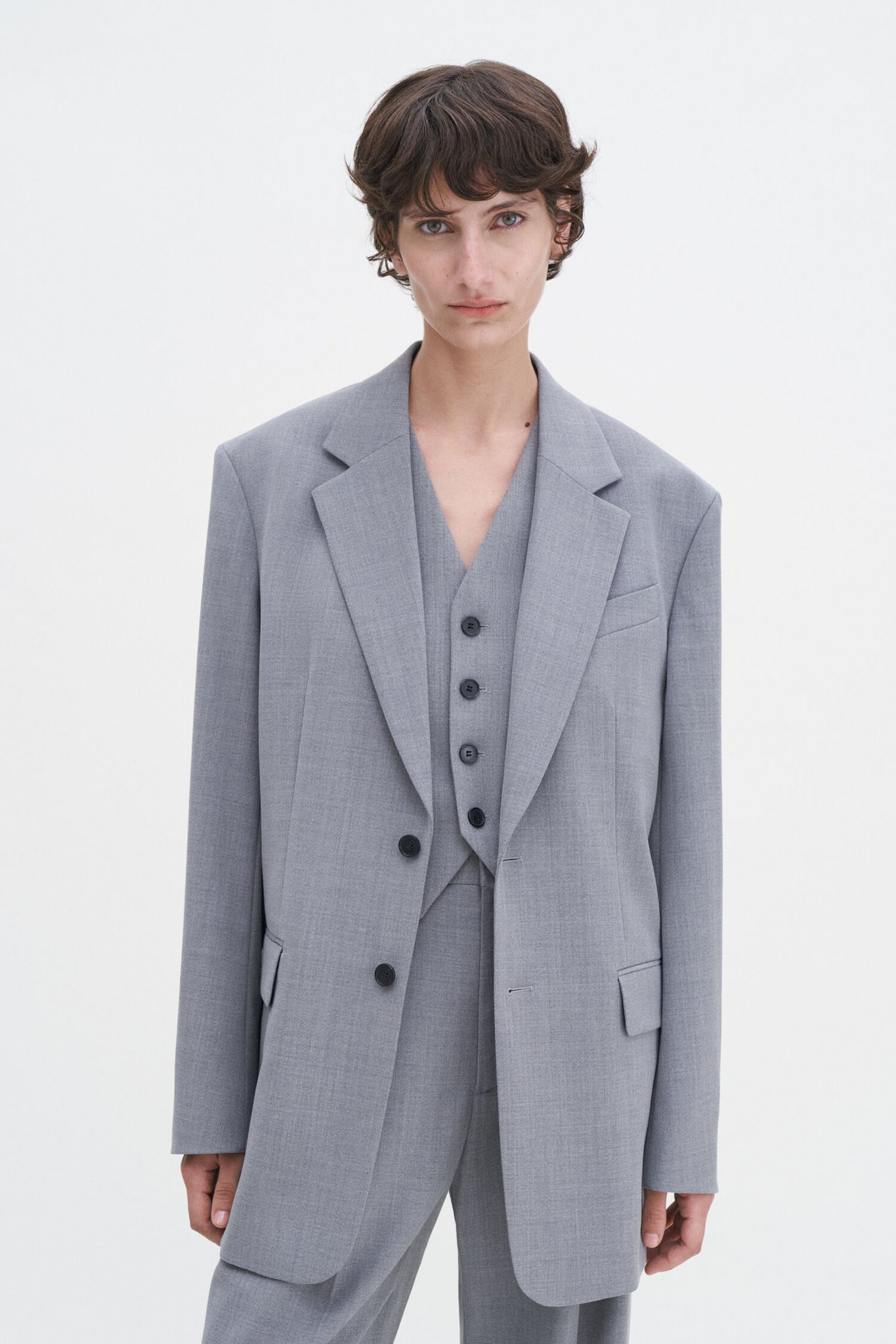 Davina blazer in light grey by filippa k