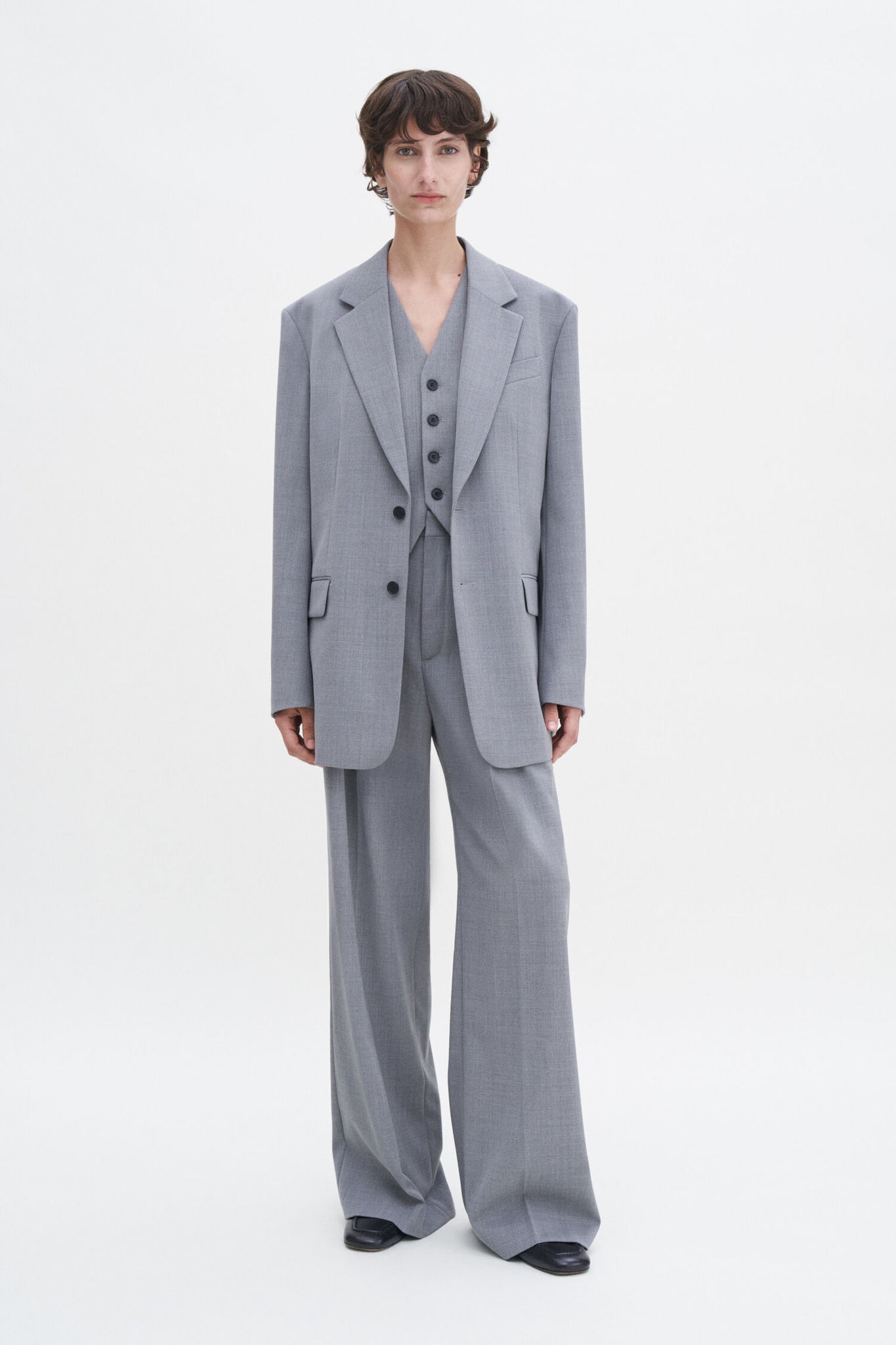 Davina blazer in light grey by filippa k