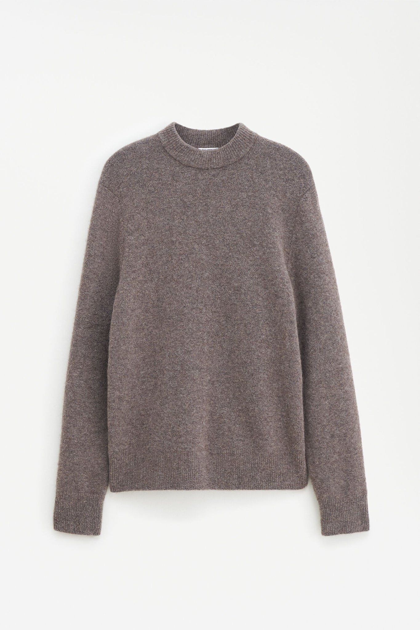 Unisex yak sweater in dark taupe