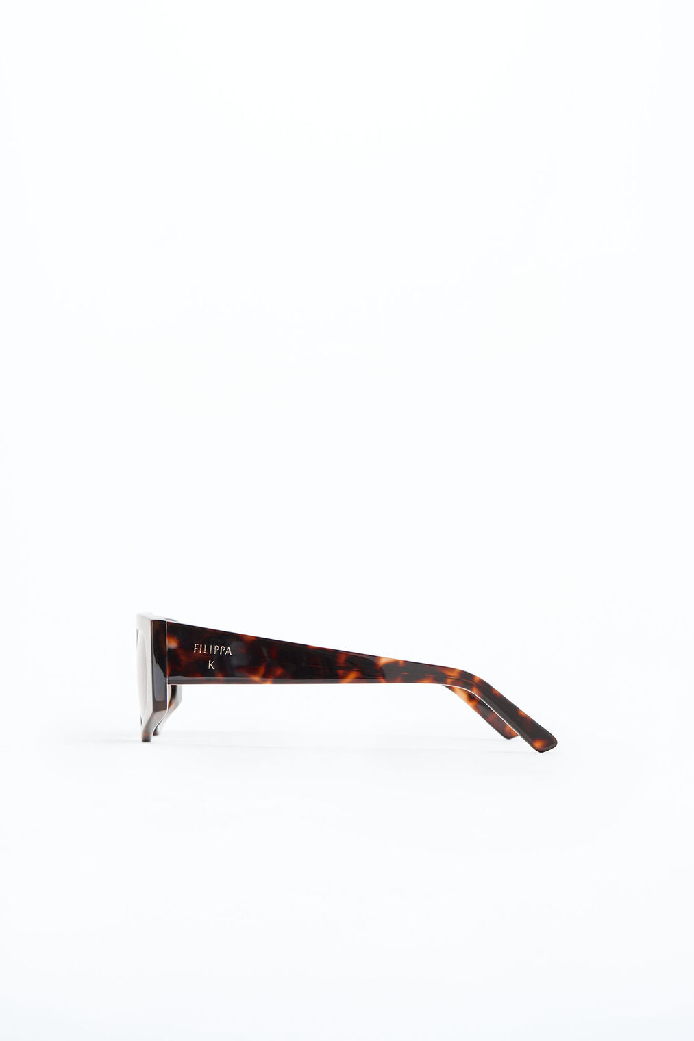 Angled Acetate sunglasses in tortoise