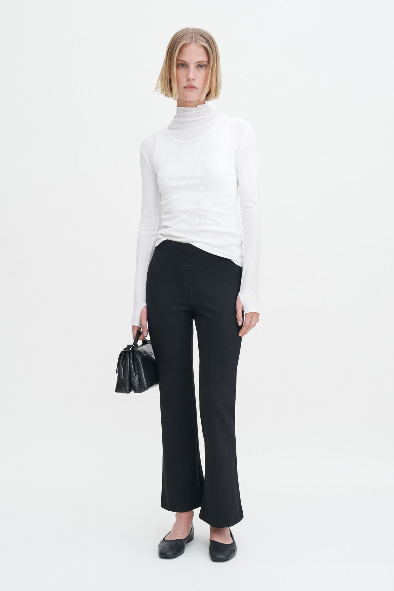 Soft and cute kick flared pants