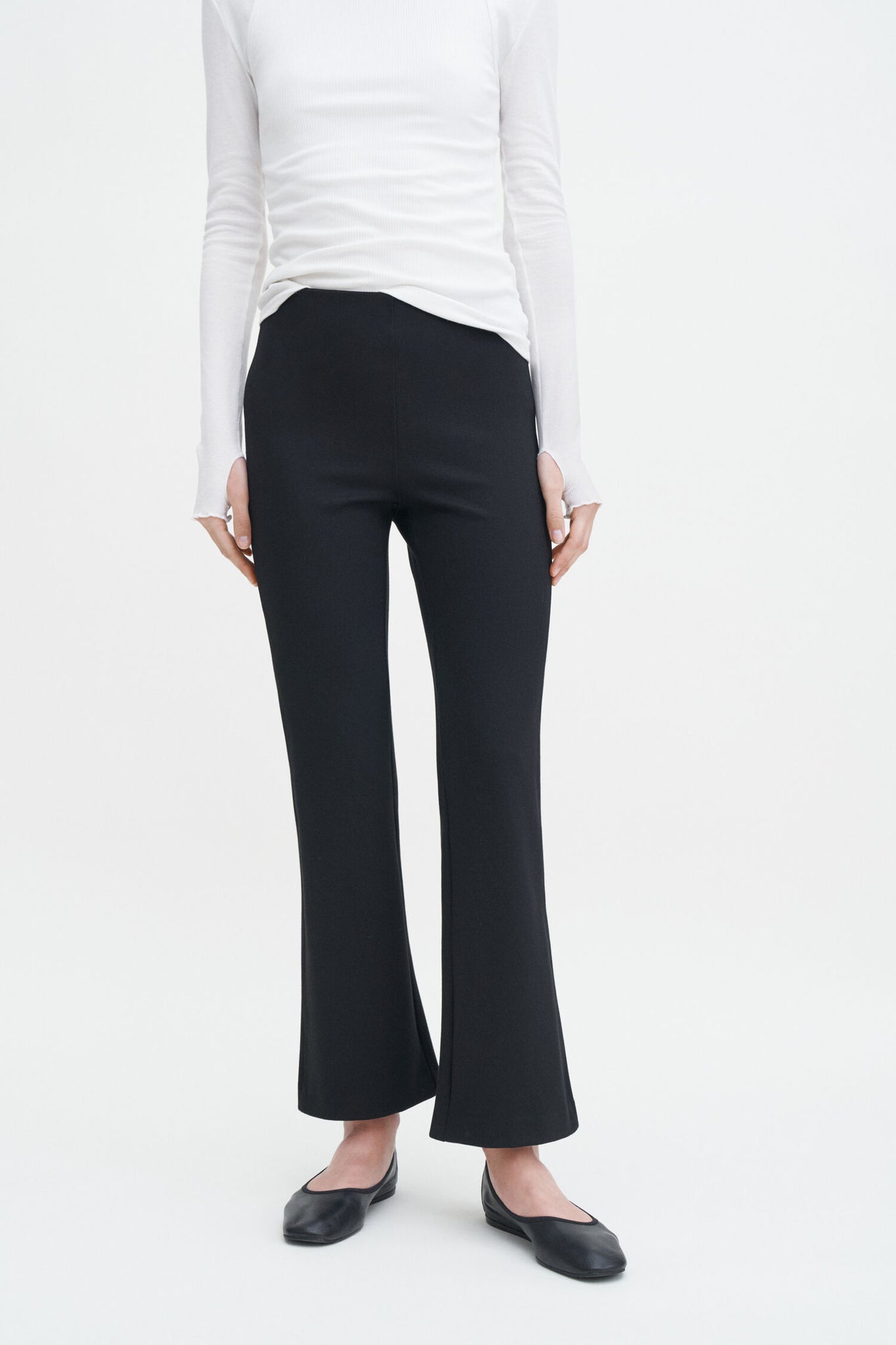 Soft and cute kick flared pants