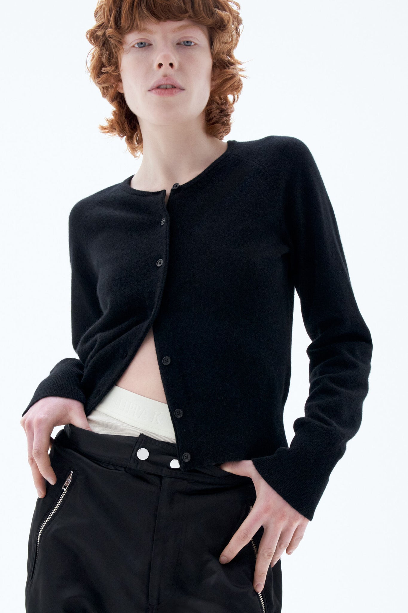 Cashmere Cardigan in Black by Filippa K