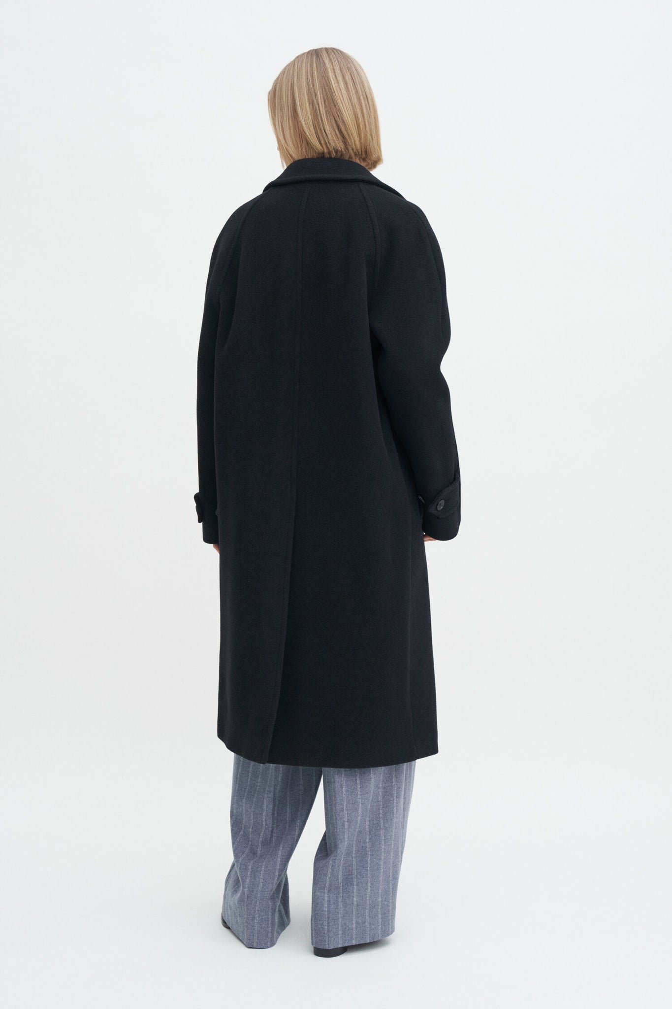 Wool Carcoat in black by Filippa K