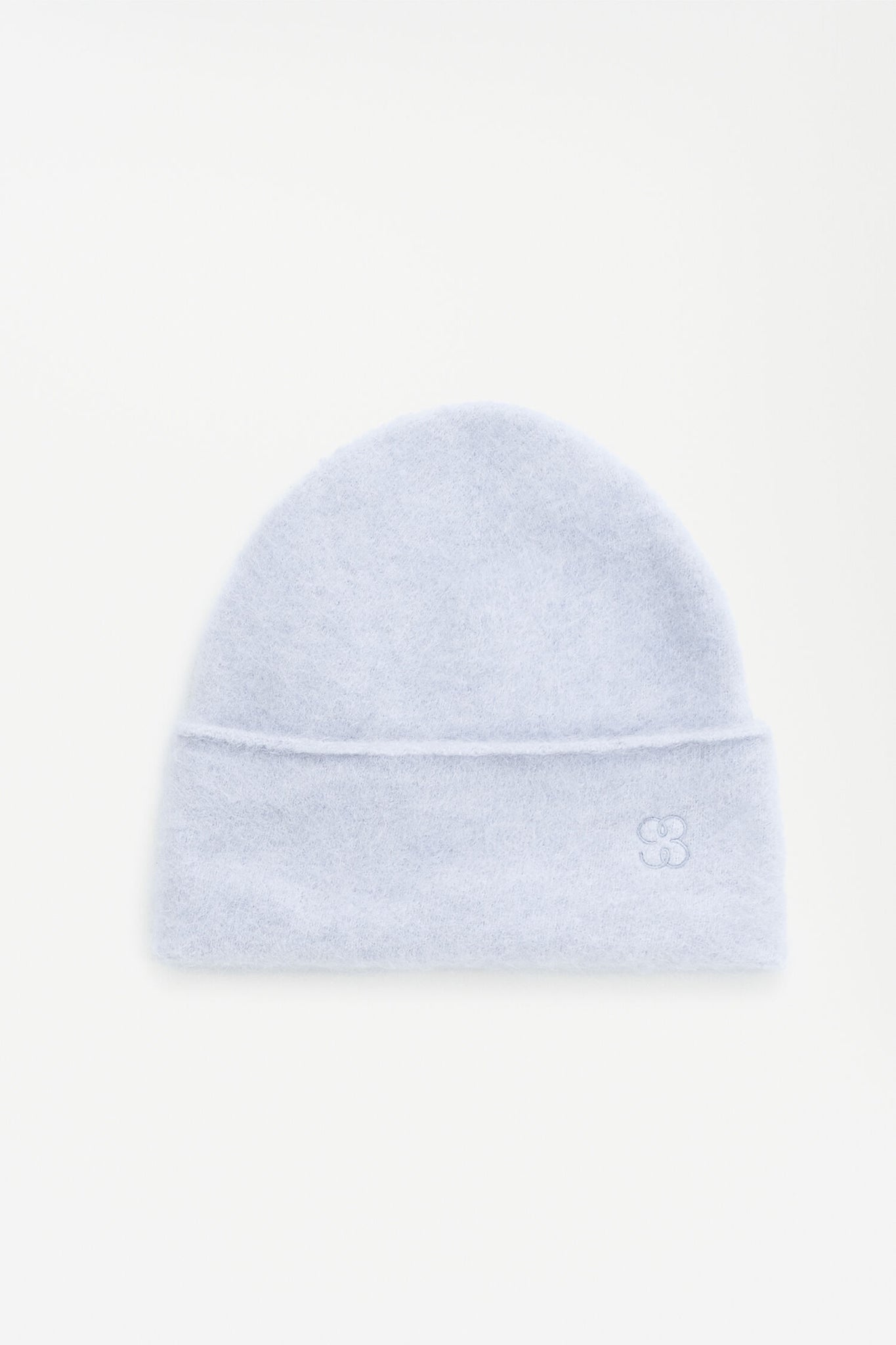 Fluffy hat in ice blue