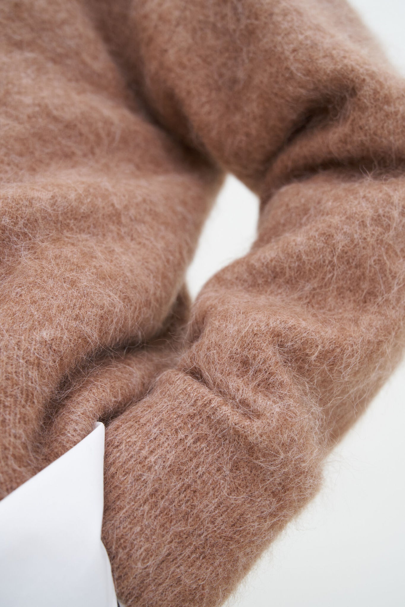 Fluffy sweater in dark beige by Filippa K