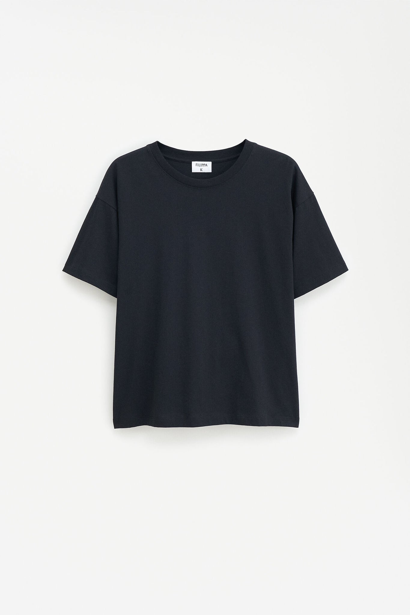 Loose fit tee in black