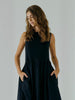 Petra midi dress in black