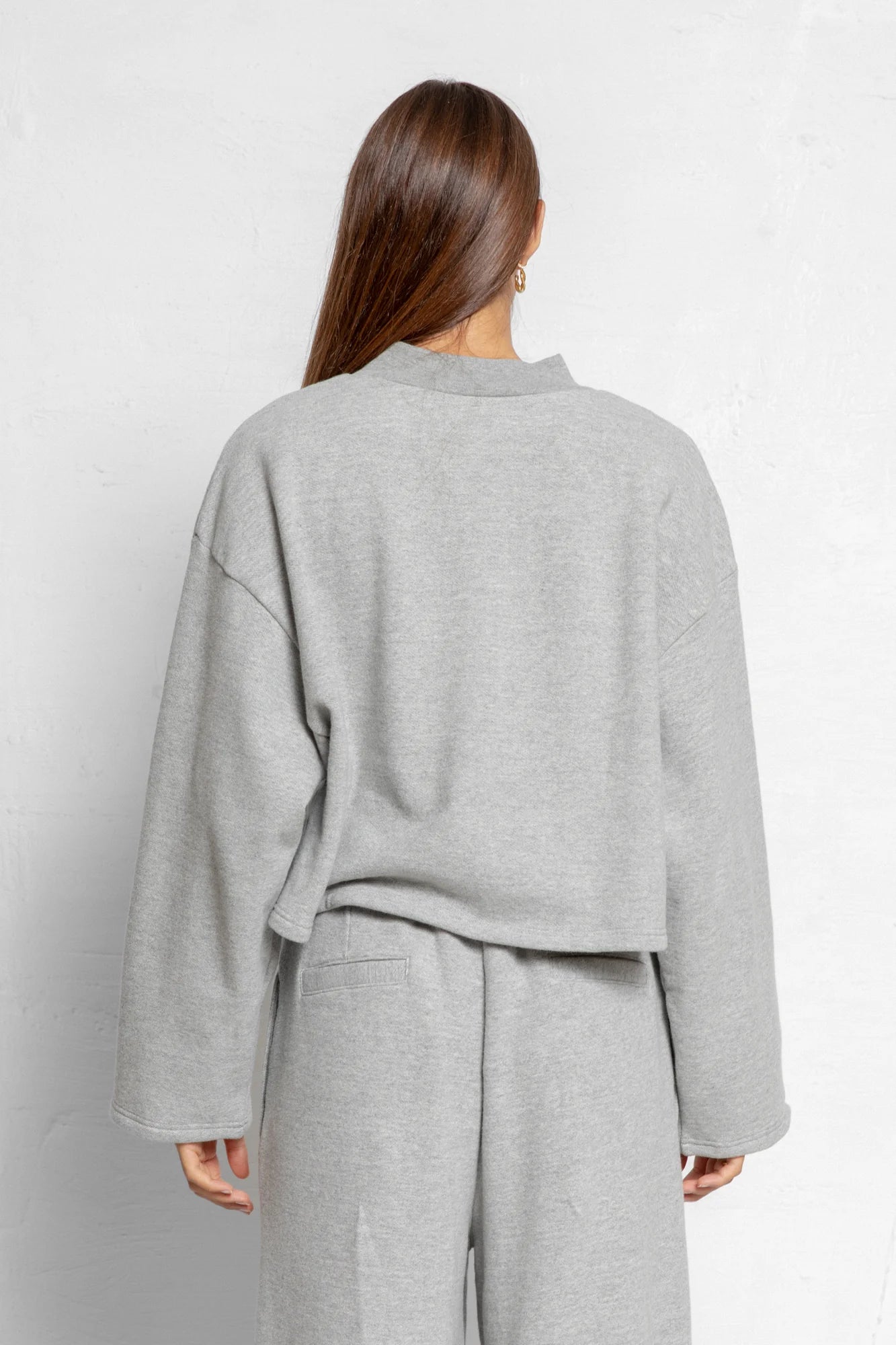 Catalina sweater in heather grey