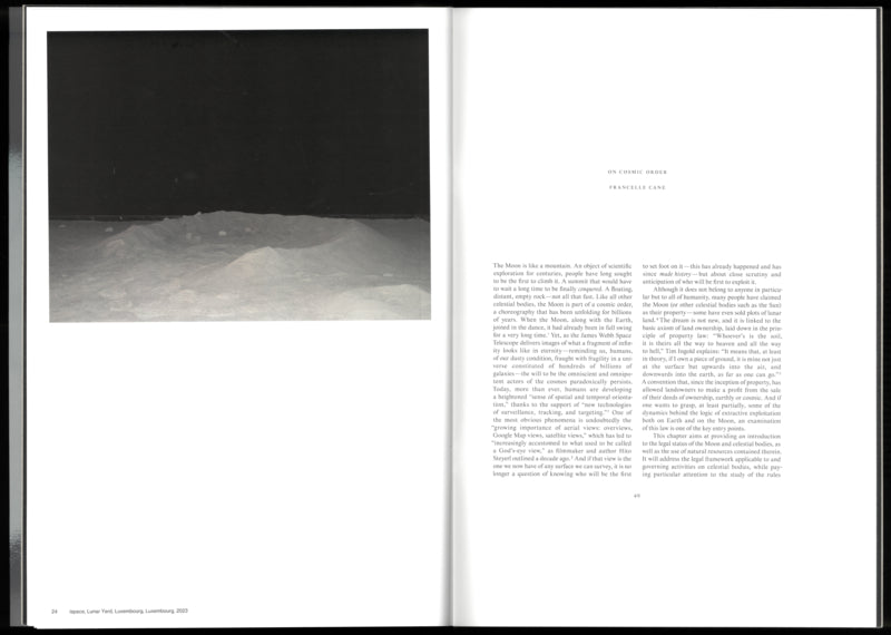 Staging the moon resource extraction beyond aarth by Marija Marić/Francelle Cane