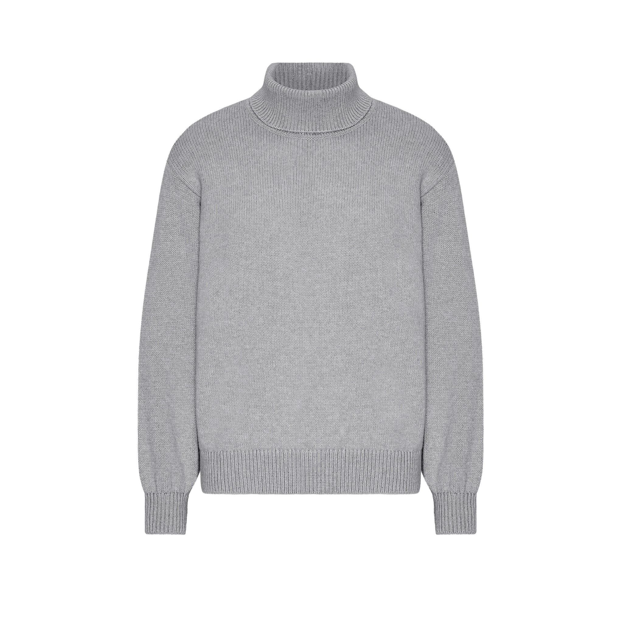 Merino Wool Turtleneck in heather grey