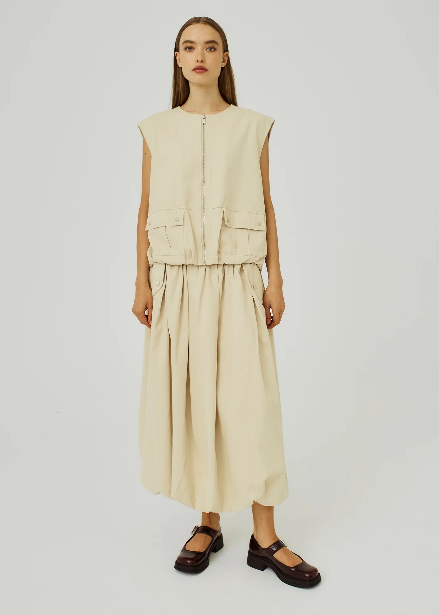 Camis skirt in ivory