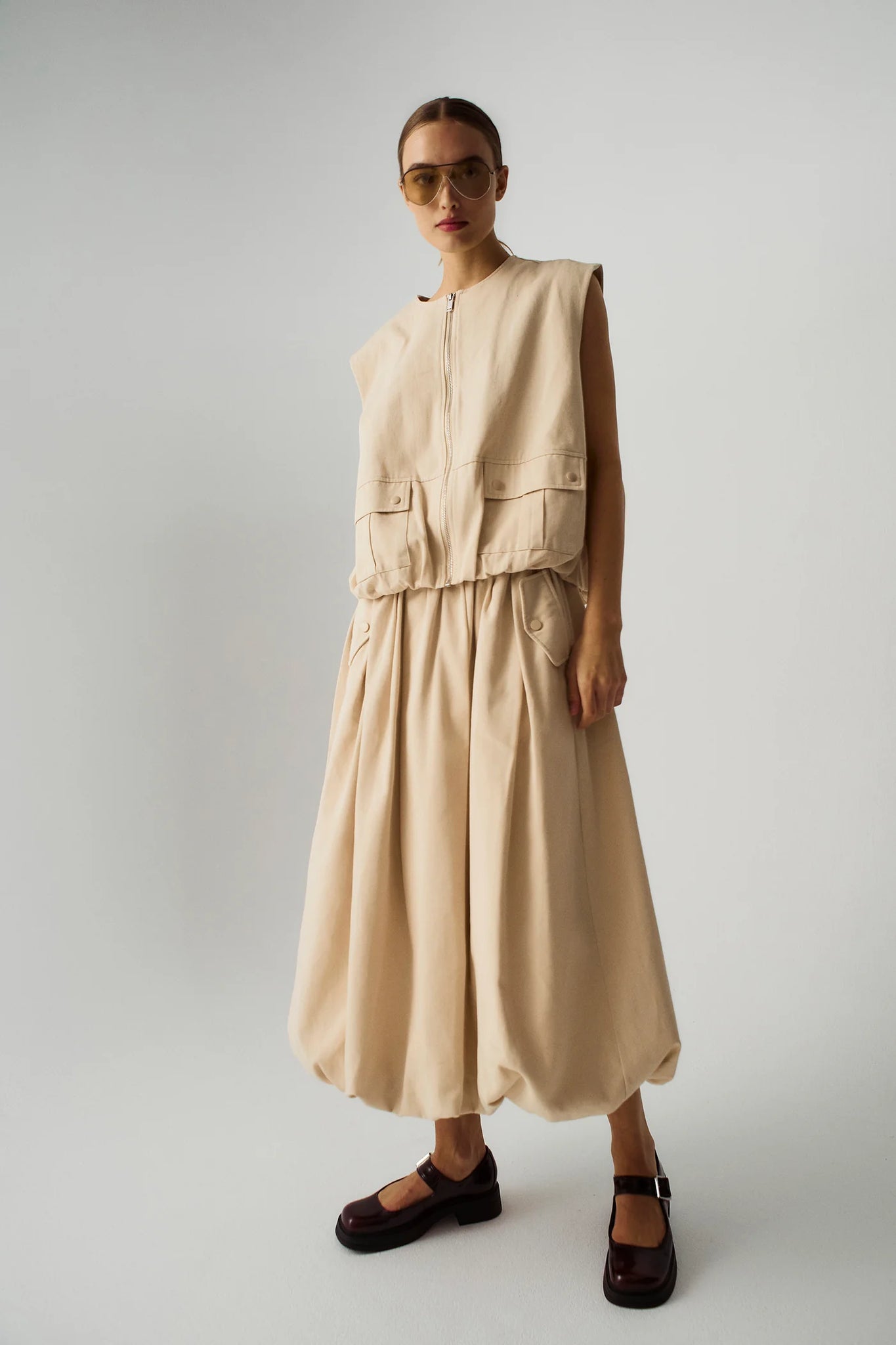 Camis skirt in ivory