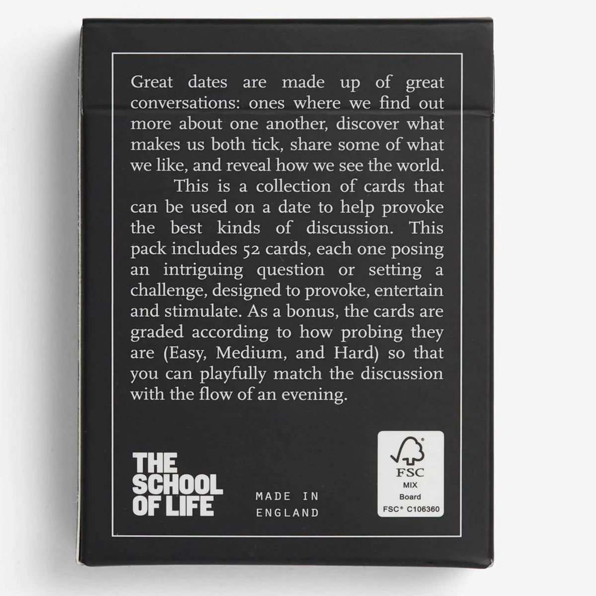 Dating cards by the school of life