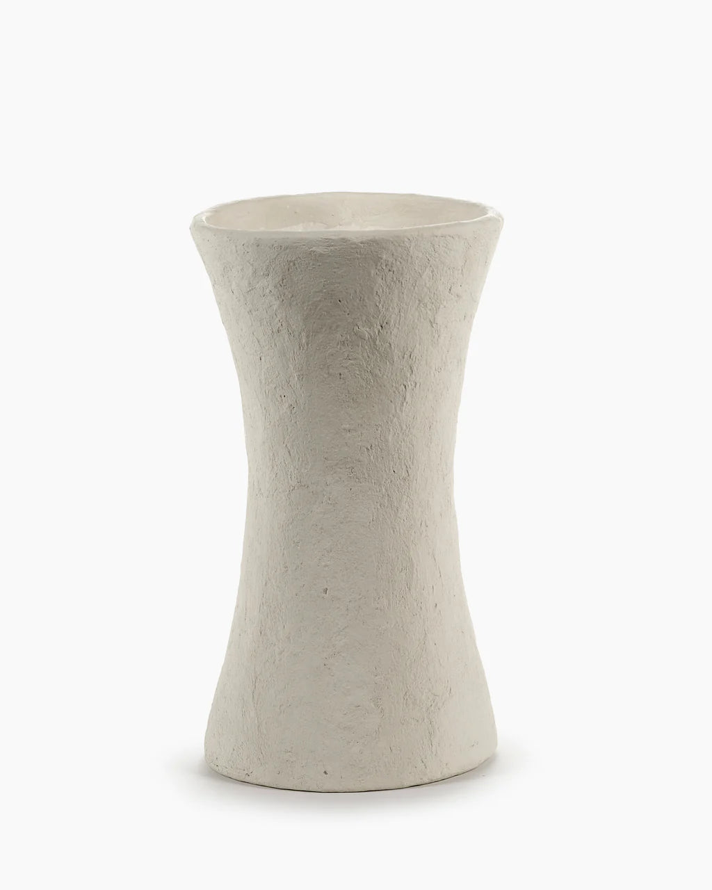 Earth paper mache vase by Marie Michielssen small