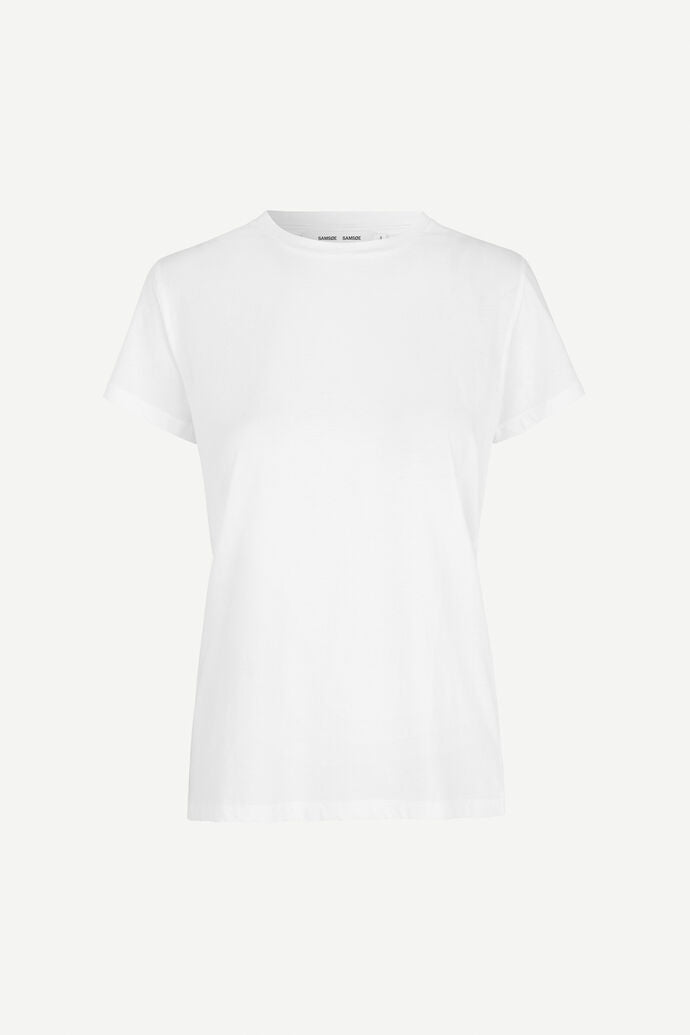 Basic crew neck shirt in white