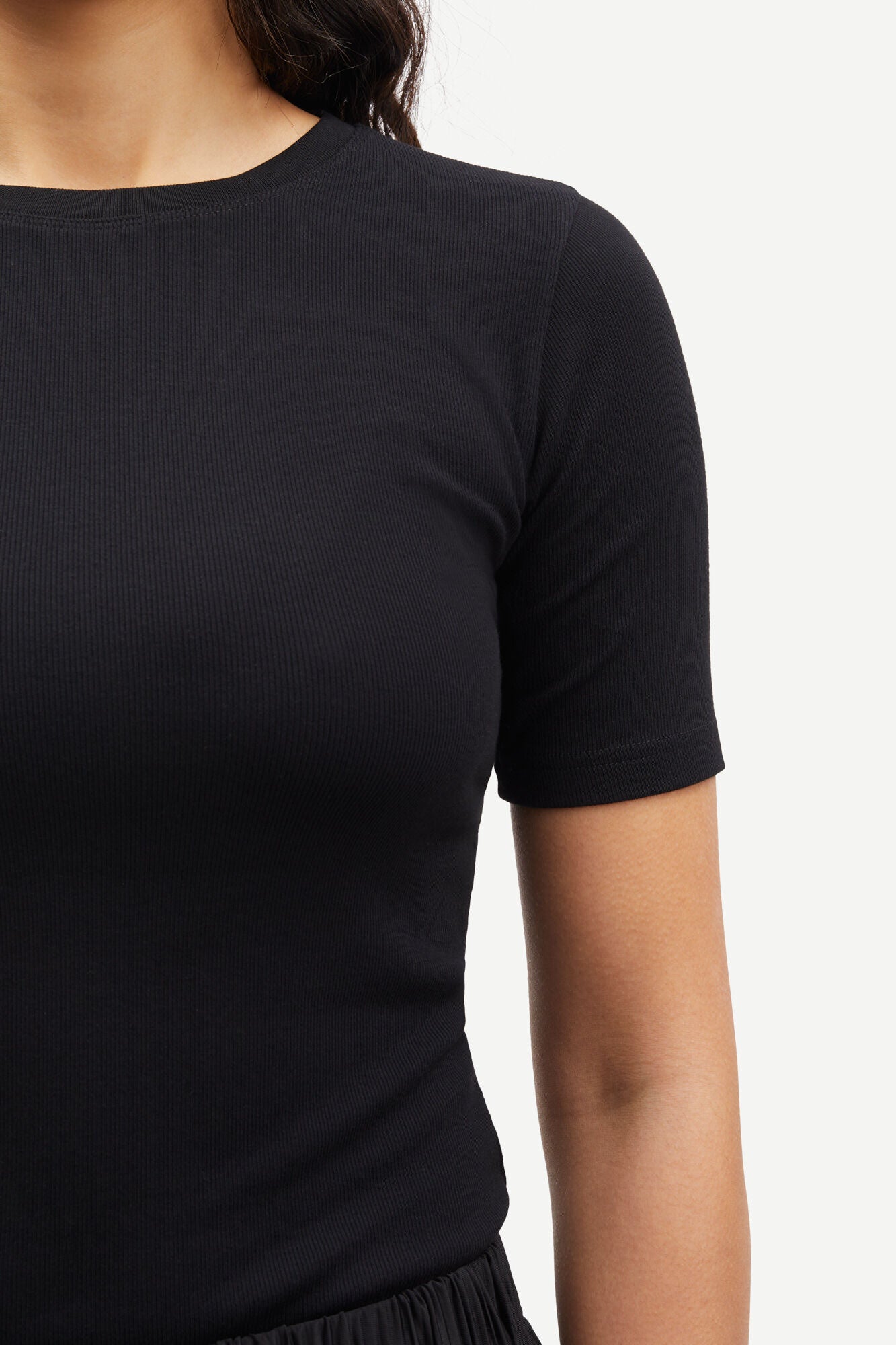 Short sleeved t-shirt in black