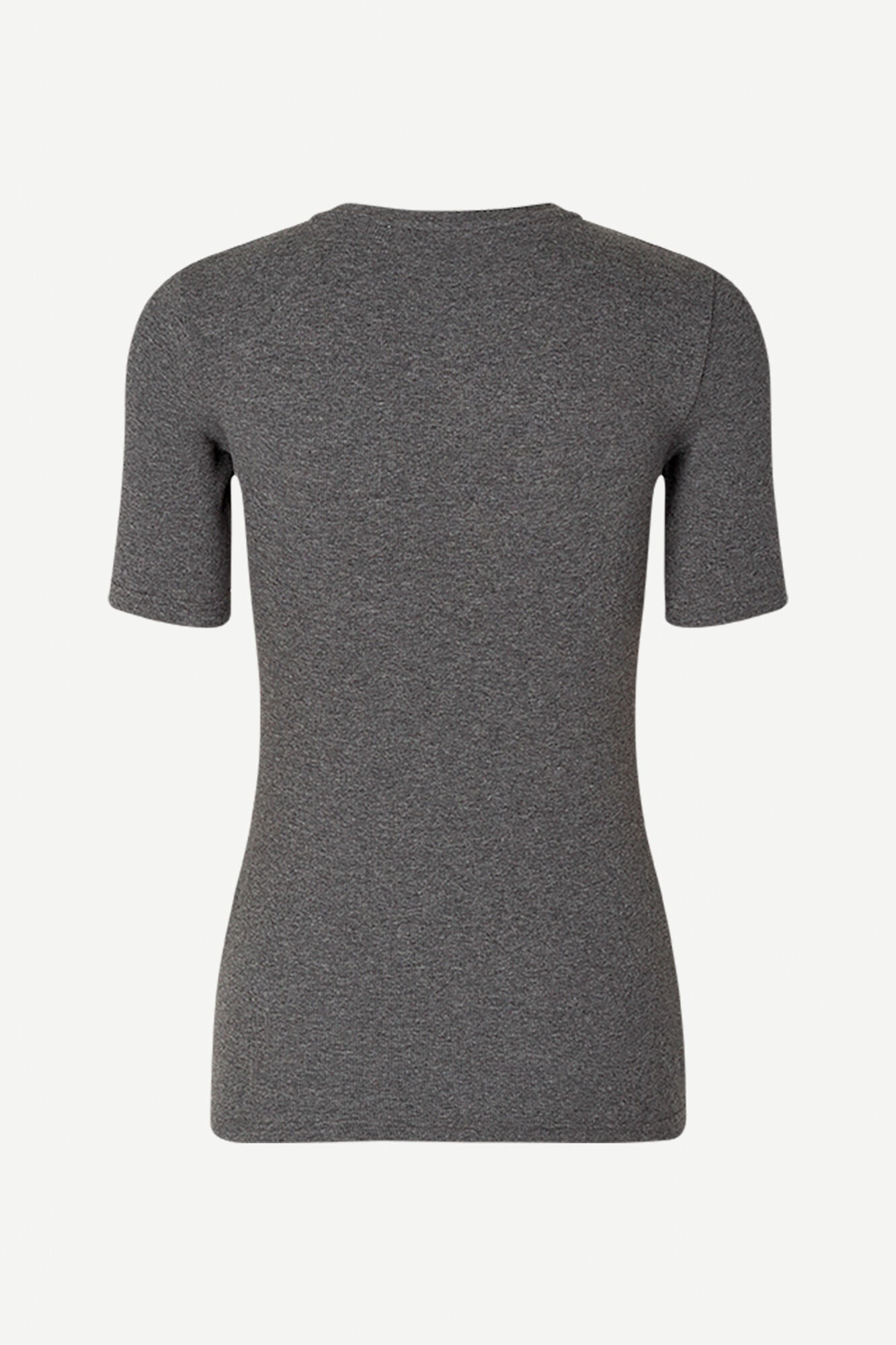 Short sleeved t-shirt in dark grey mel